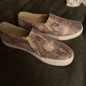 Steve Madden snake print sneakers